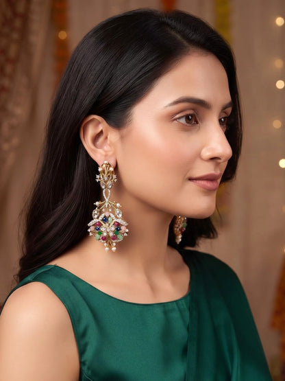 Mithila Stone danglers - Multicolor