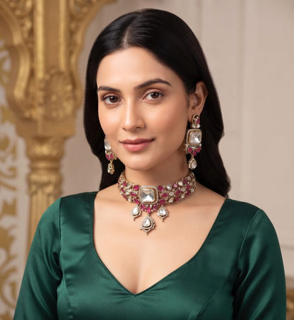 Sriti choker set - Ruby