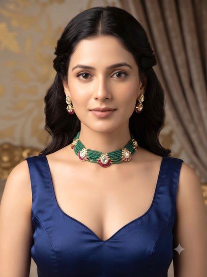 Surina choker set - Green