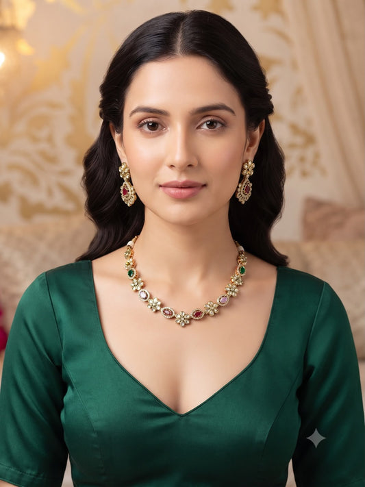 Bhumika necklace set - Multicolor