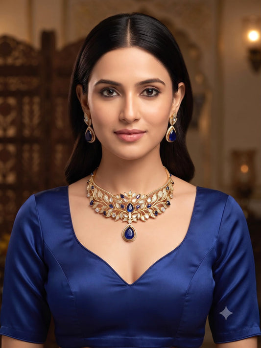 Pari necklace set - Blue