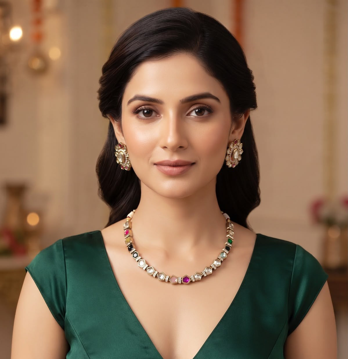 Shrija necklace set - Multicolor
