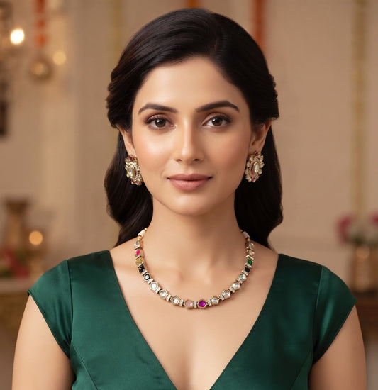 Shrija necklace set - Multicolor