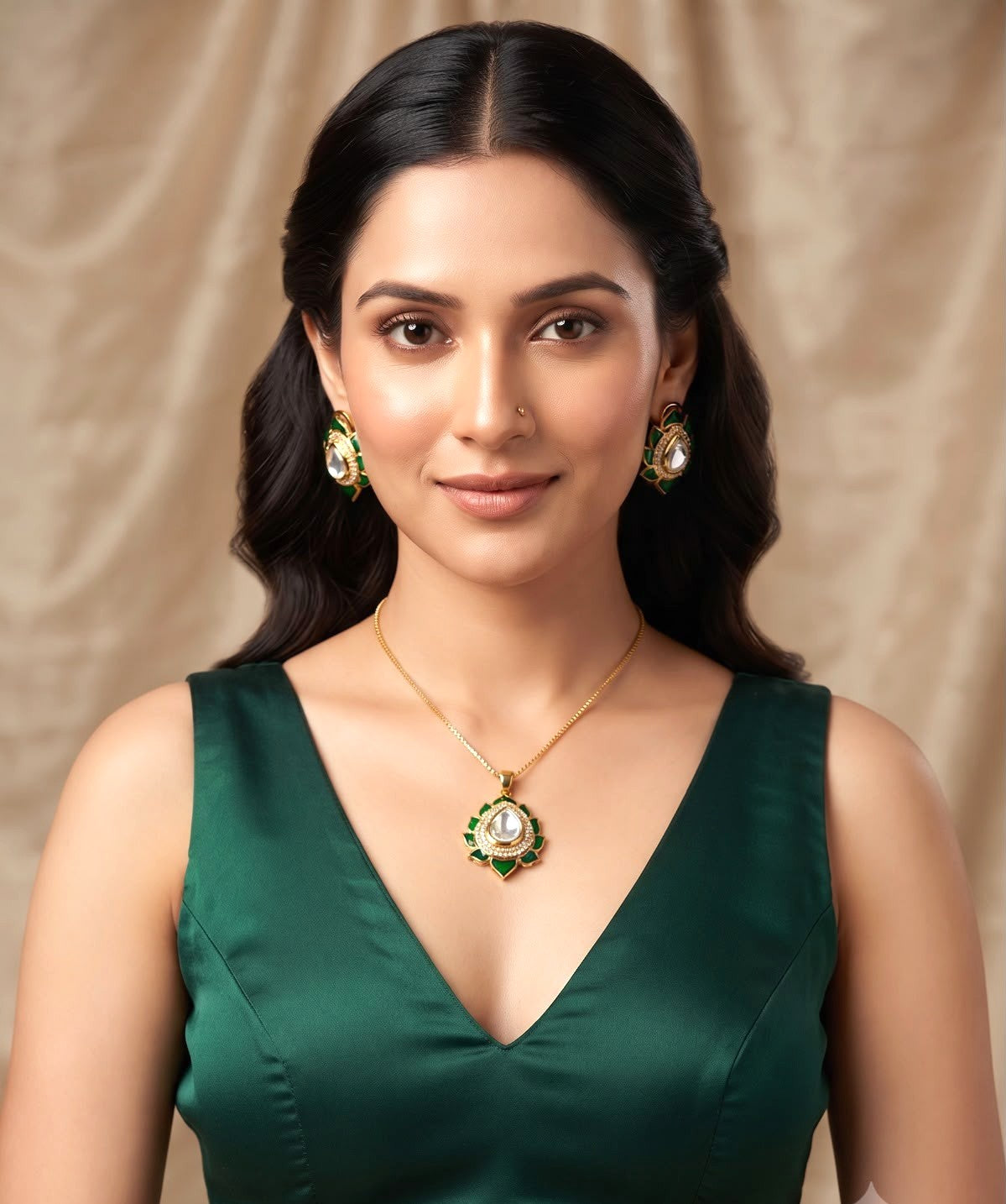 Bloom pendant set - Green