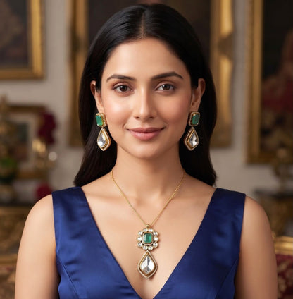 Shaily pendant set - Mint