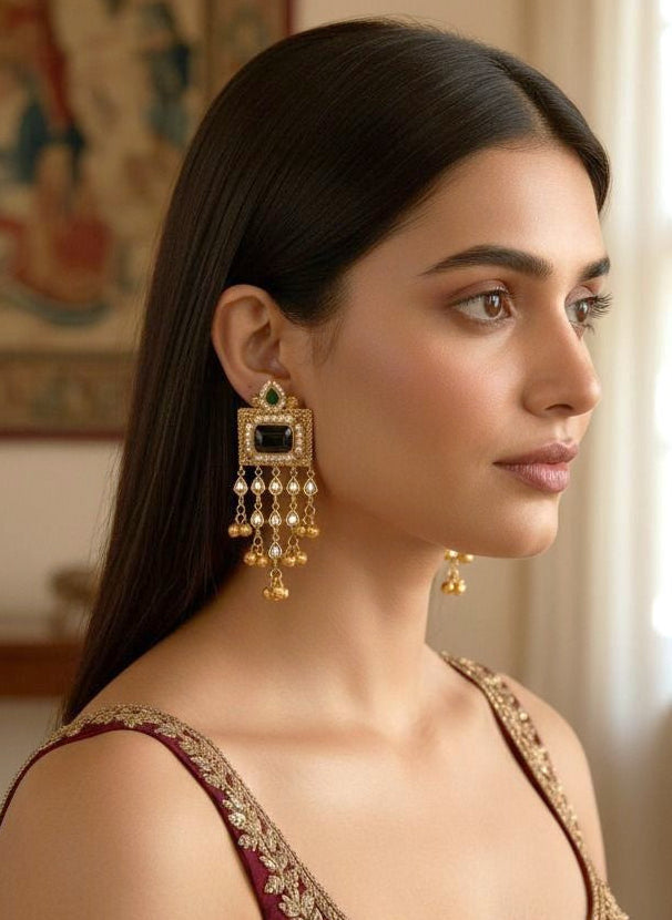 Ria fusion danglers - Blue