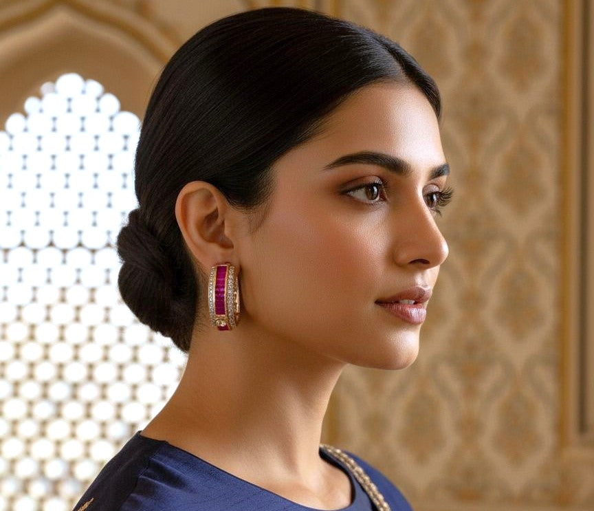 Tisya stone baali - Magenta