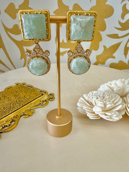 Nia stone danglers - Mint